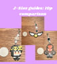 Custom perler bead keychain: J-size - Image 2