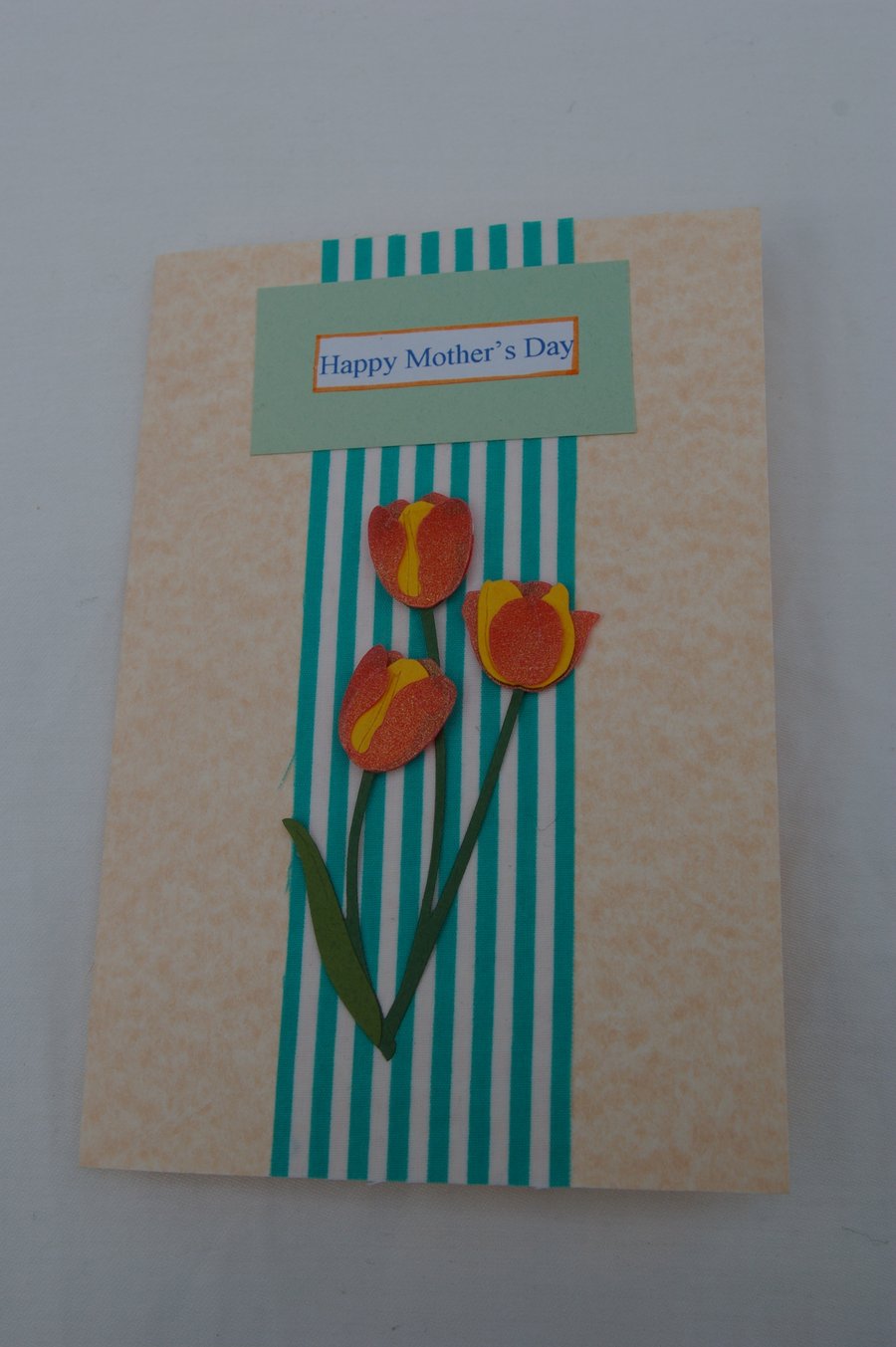 Hand Made Mother's Day Card - Tulips