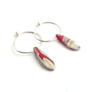 Multi-Colour Glass Drop Bead Earrings 