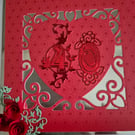 Ruby wedding anniversary card