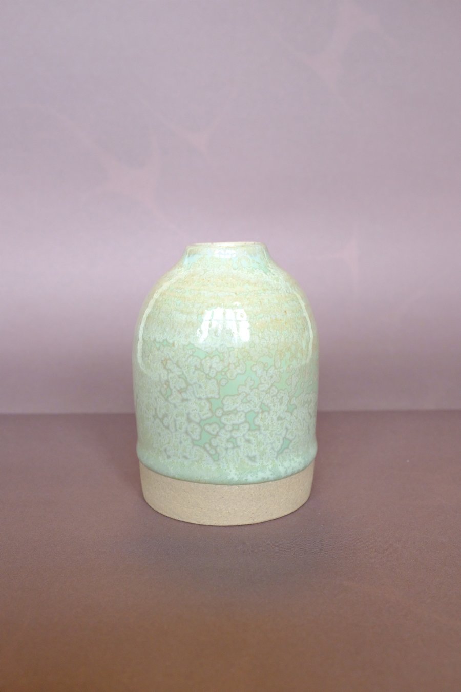 Miniature green bud vase