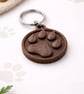 Paw Print Keychain – Custom 3D Printed & Handmade