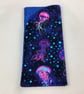 Dolphins glasses case, Jellyfish slip case, options, handmade - Image 2