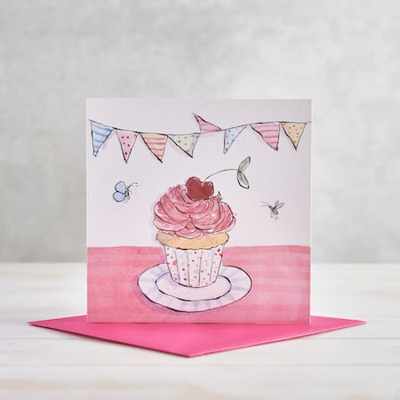 Cup Cake Greetings Card