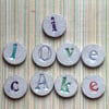 I Love Cake Ceramic Fridge Magnets.