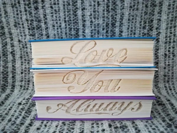 Love You Always CUT & FOLD Book Folding Patterns - 3 X EMAILED PDF PATTERNS