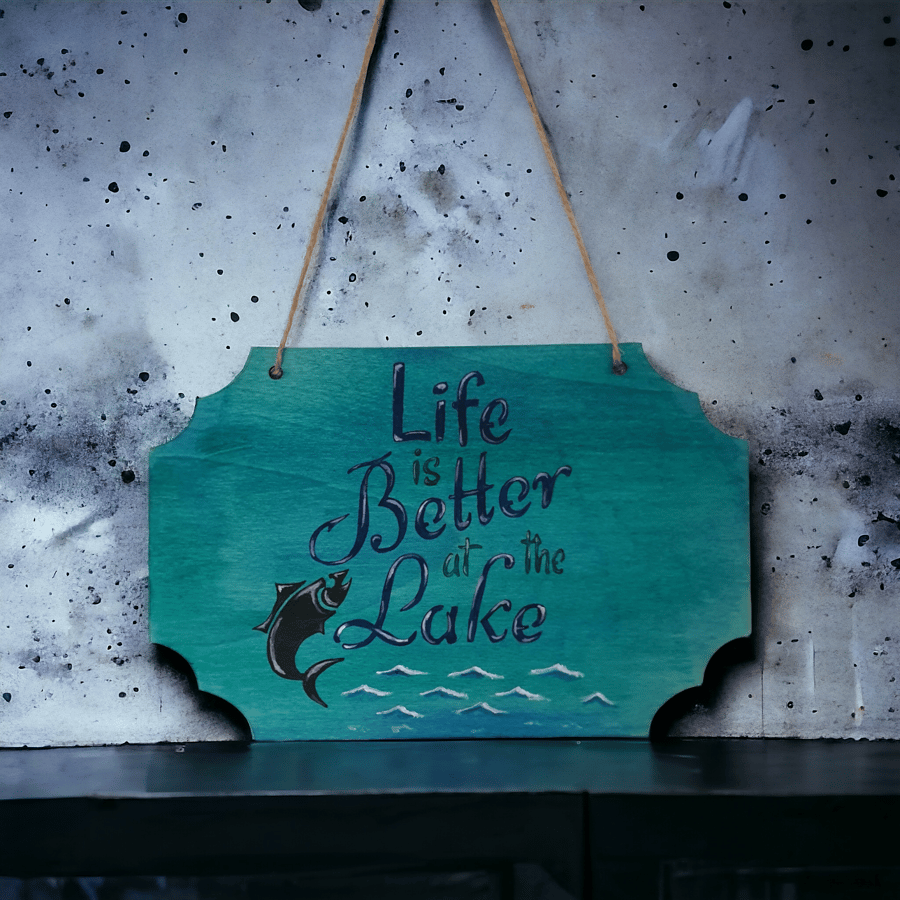 Hand painted indoor decorative sign