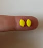 Handmade Polymer Clay Micro Studs (Lemon)