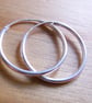 Sterling Silver 20mm Hoop Earrings - Image 1