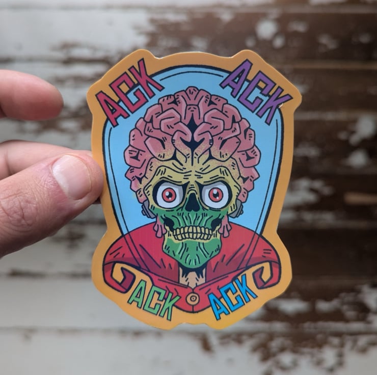 The Invisible Man Sticker, Monster Sticker - Folksy
