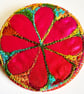 Craft drop 58mm Fabric Badge with Free Machine Embroidery