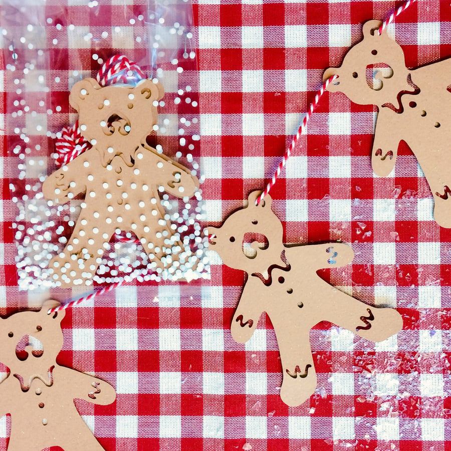 Gingerbread Bear Christmas Bunting