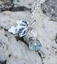 Aquamarine Thistle Necklace - Image 5