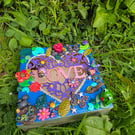 Hand decorated and painted Love box 