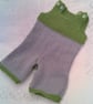 Baby's Overalls Grey and Green DK Yarn, Baby Shower Gift, Custom Make