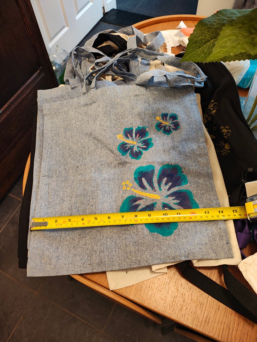 Hand painted tote bag 