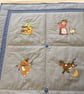 Nursery Rhyme Quilt. Eye-spy, Toddler bed cover, Play mat, Travel Cot, Camping. - Image 7