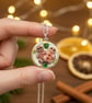 Gingerbread Man Necklace, Polymer Clay Christmas Jewellery, Handmade Gift