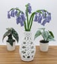 forever flowers, macrame Bluebells in a vase - Image 4