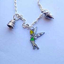 Fairy Acorn Thimble  Friendship Necklace