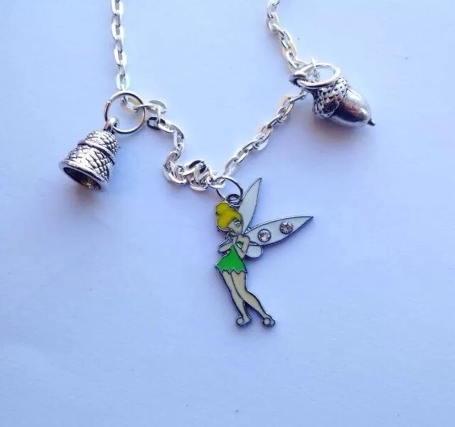 Fairy Acorn Thimble  Friendship Necklace