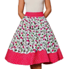 1950s Vintage Retro Rockabilly Circle Skirt Hedgehog spots Sizes 10-26 