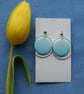  Circle Hoop Gradient Drop Earrings - Image 3