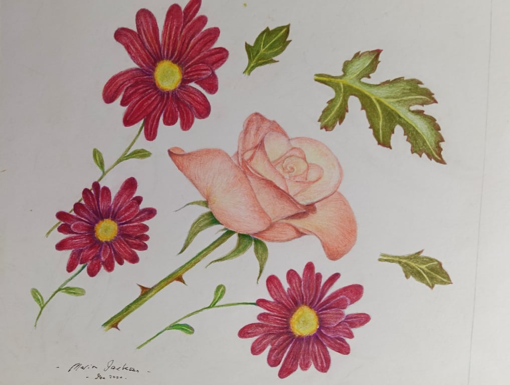 SUMMER FLOWERS - (4)