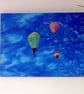 Hot Air Balloons Skyscape Original Oil Painting  - Image 2