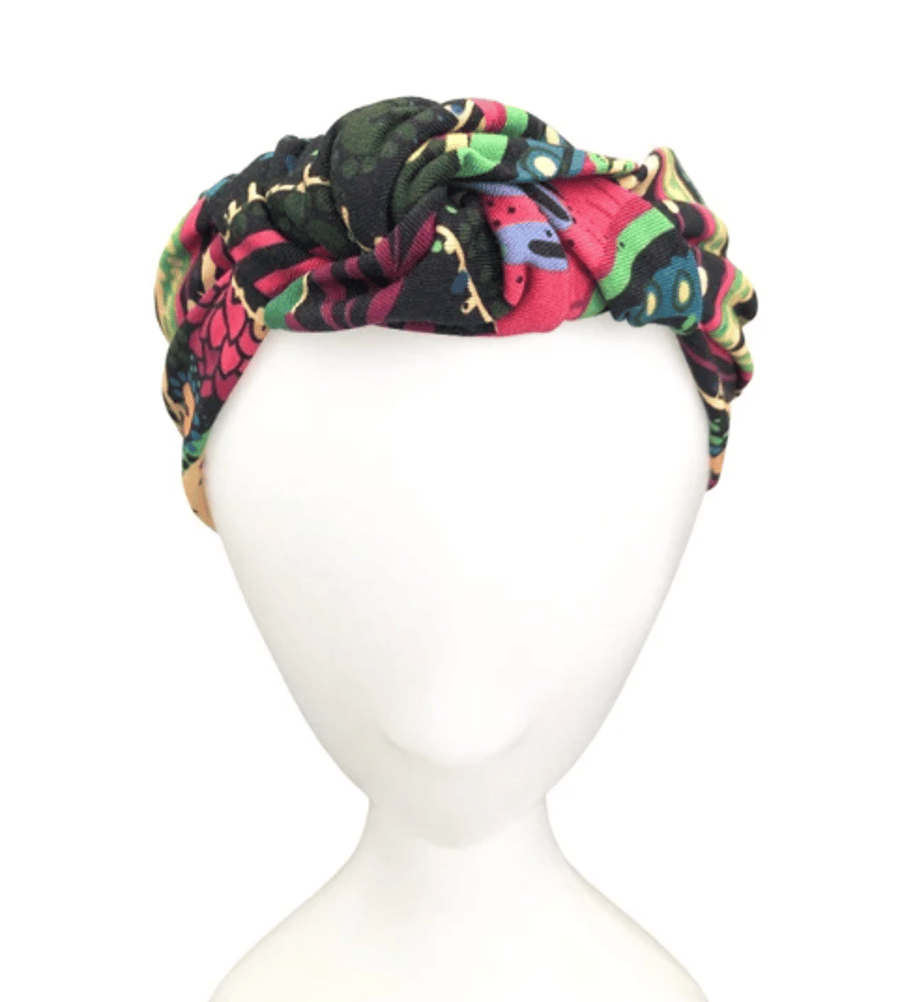 Turban Headband, Knotted Headband for Women, Colourful Top Knot Headband