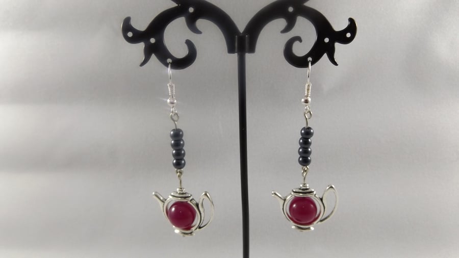 earrings rose jade teapots 