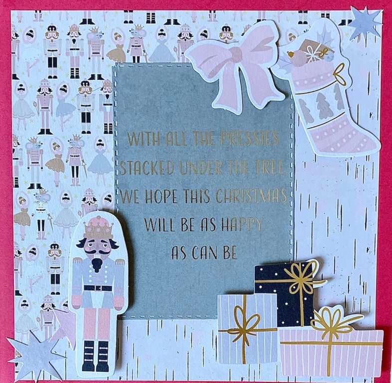 Christmas Card. Christmas Card with a nutcracker and lovely message.
