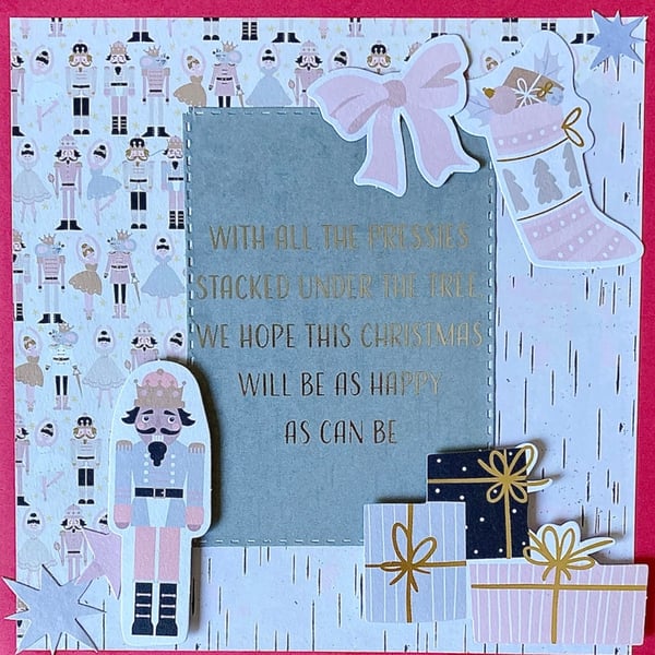 Christmas Card. Christmas Card with a nutcracker and lovely message.