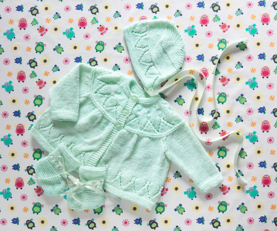 Charlotte: Traditional Style Baby Matinee Set.