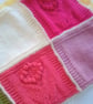 Floral Patchwork Baby Blanket in Chunky Yarn, Coming Home Blanket, Baby Gift - Image 2