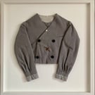 Beefly Jacket - Antique French Child’s Jacket visibly-mended with beefly