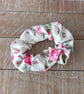 Pink roses scrunchie