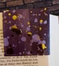 Set of Five Hand-Folded Corner Bookmarks – Purple, Gold & Upcycled Book Pages - Image 2