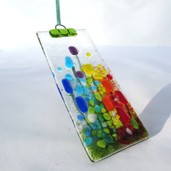 Glass Suncatcher - Rainbow Meadow