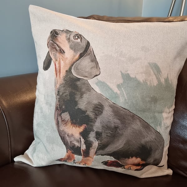 Dachshund cushion cover