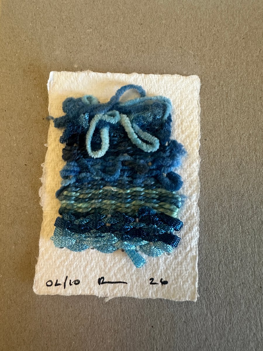 Miniature weaving on paper 2 of 10