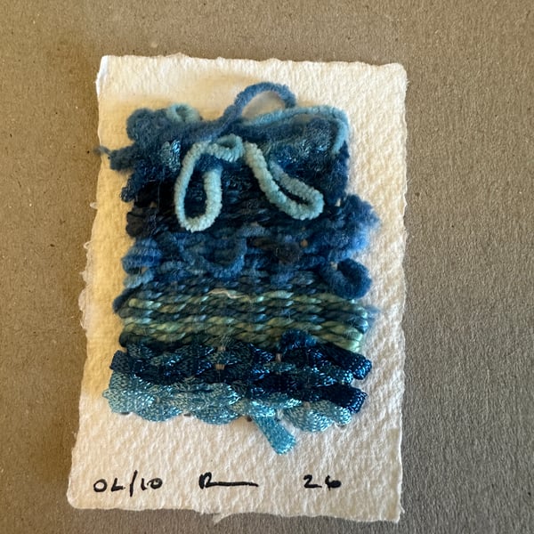 Miniature weaving on paper 2 of 10