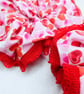 XXL Scrunchies, Heart Print Scrunchies, Gifts for her, Valentine Scrunchies - Image 5