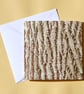 Greetings Card - Blank - Ash Tree Bark - Image 1