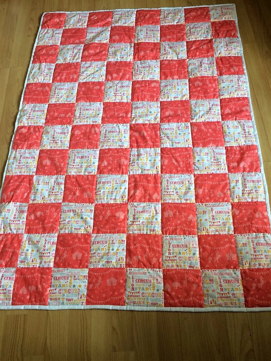 Circus themed Patchwork quilt