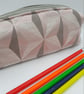 Boxed pencil case lilac pink geometric,  free UK delivery.  - Image 4