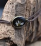 Adjustable Resin Bracelet with Real Blackthorn Flower, Waxed Cotton Cord - Image 3