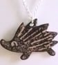 Enamel pendant - hedgehog - Image 1
