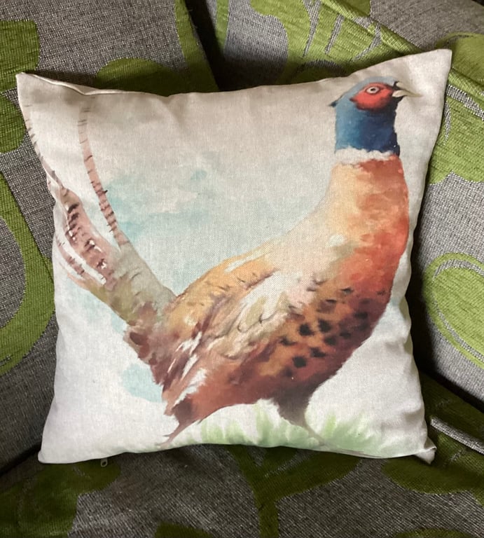 Pheasant Linen Look cushion cover