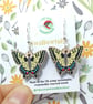 Swallowtail Butterfly Dangle Earrings, Silver Plated or Sterling Silver ...